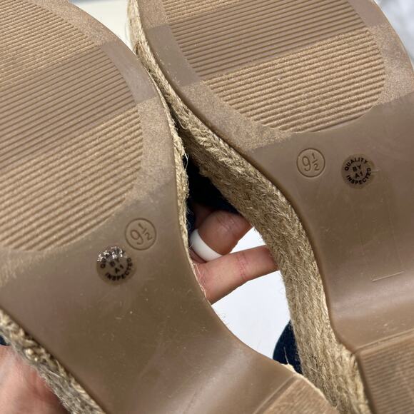 a.n.a Womens Dukes Heeled Sandals Denim Blue Size 9.5M - Picture 6 of 11